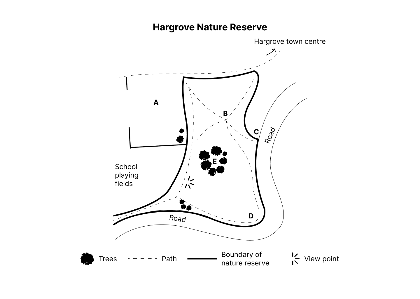 Hargrove Nature Reserve map